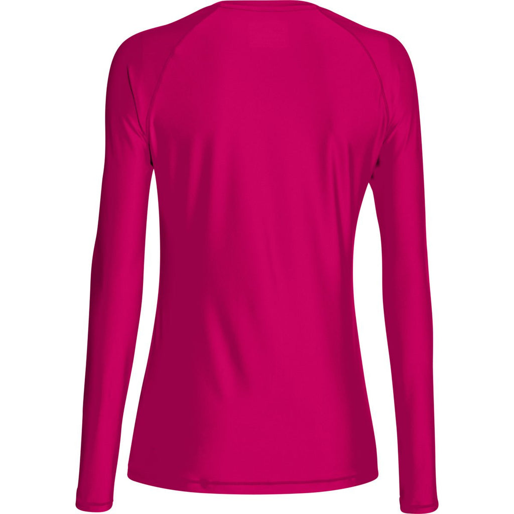 Under Armour Women's Tropic Pink Heatgear Alpha L/S