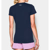 Under Armour Women's Midnight Navy/Metallic Silver Tech V-Neck