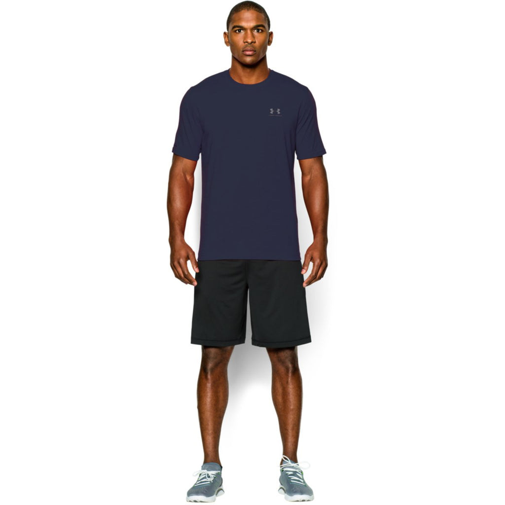 Under Armour Men's Navy Charged Cotton Sportstyle T-Shirt