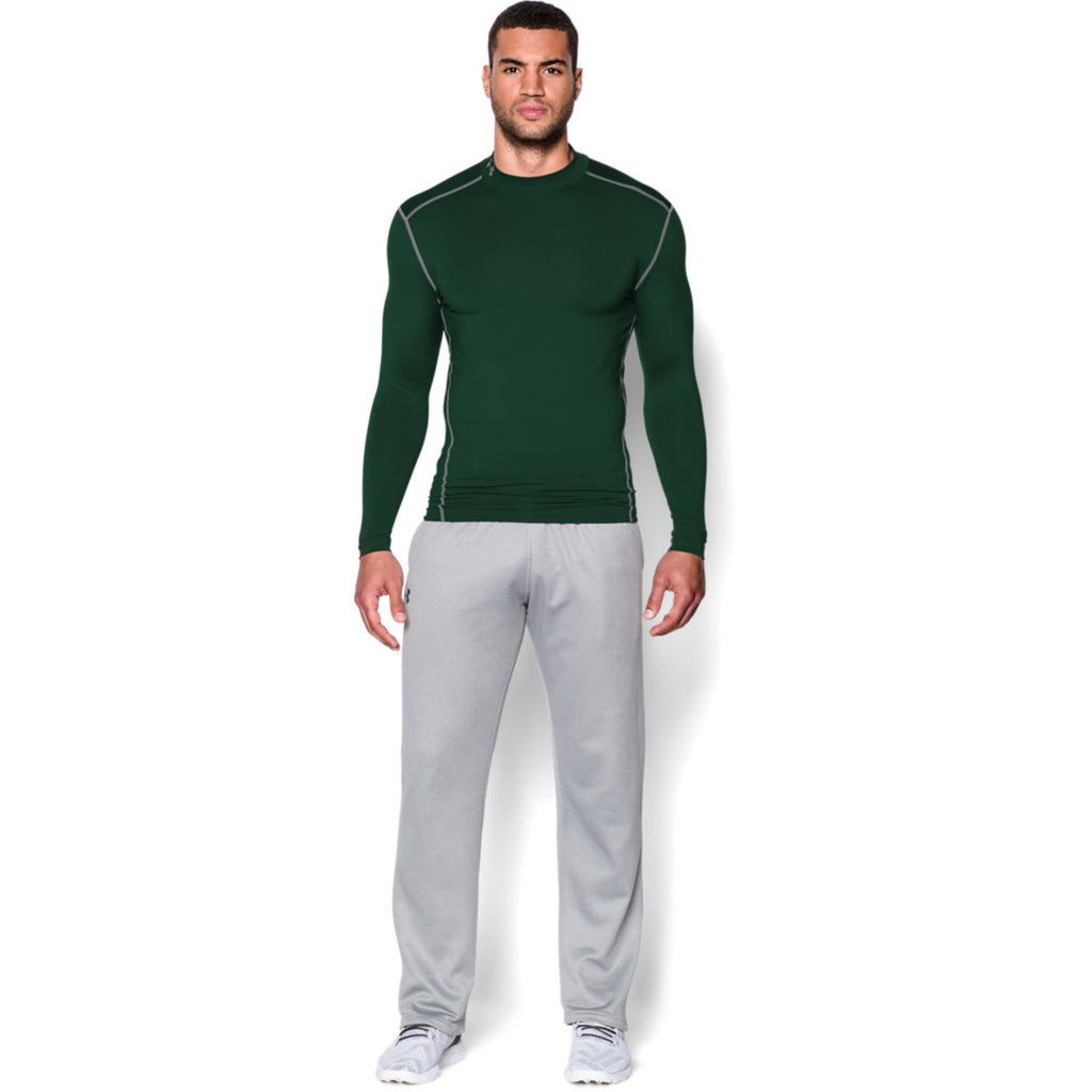 Under Armour Men's Green ColdGear Armour Compression Mock