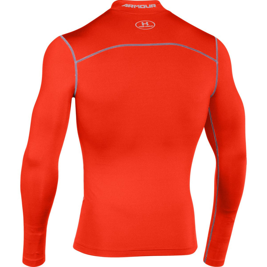 Under Armour Men's Dark Orange ColdGear Armour Compression Mock