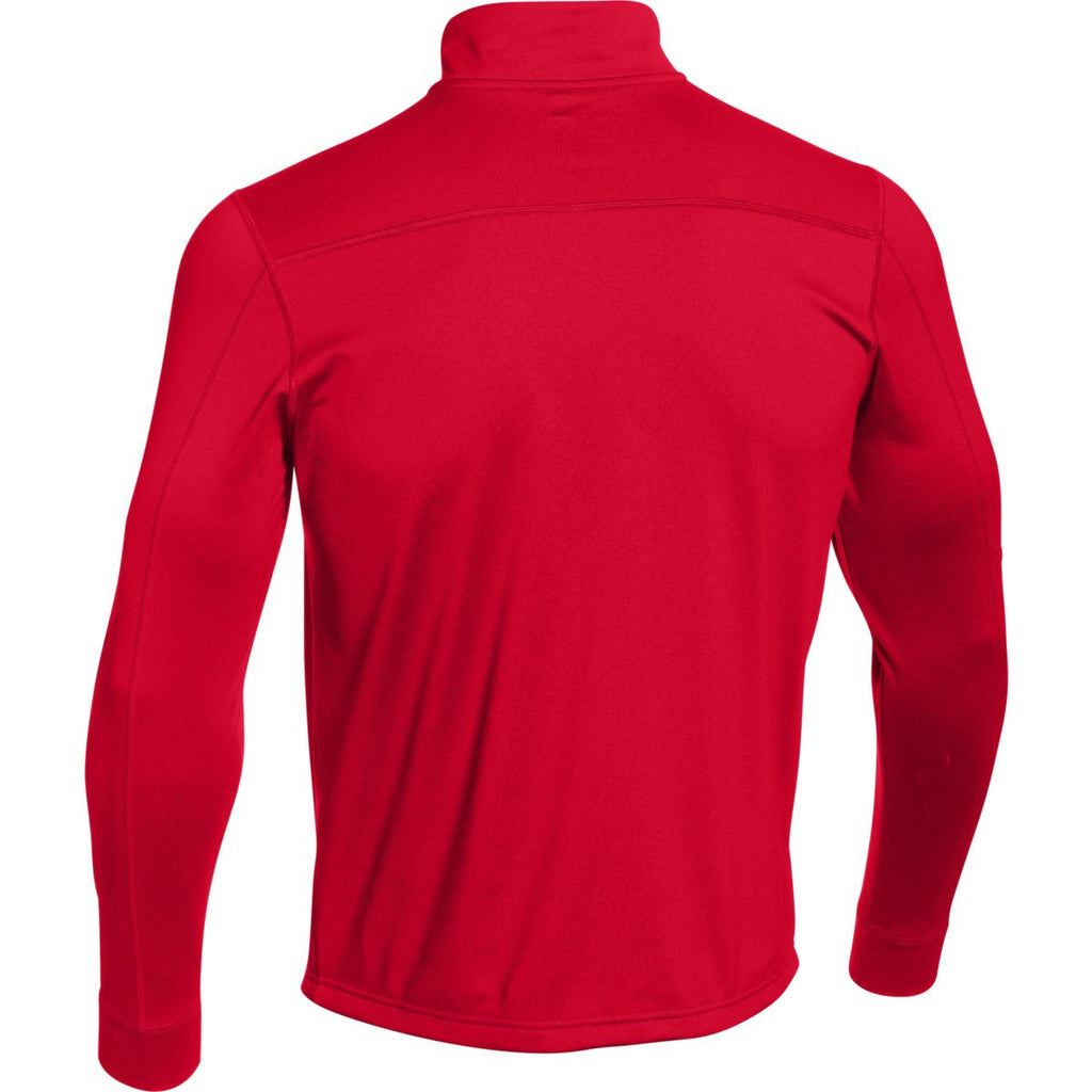 Under Armour Men's Red Qualifier Novelty 1/4 Zip