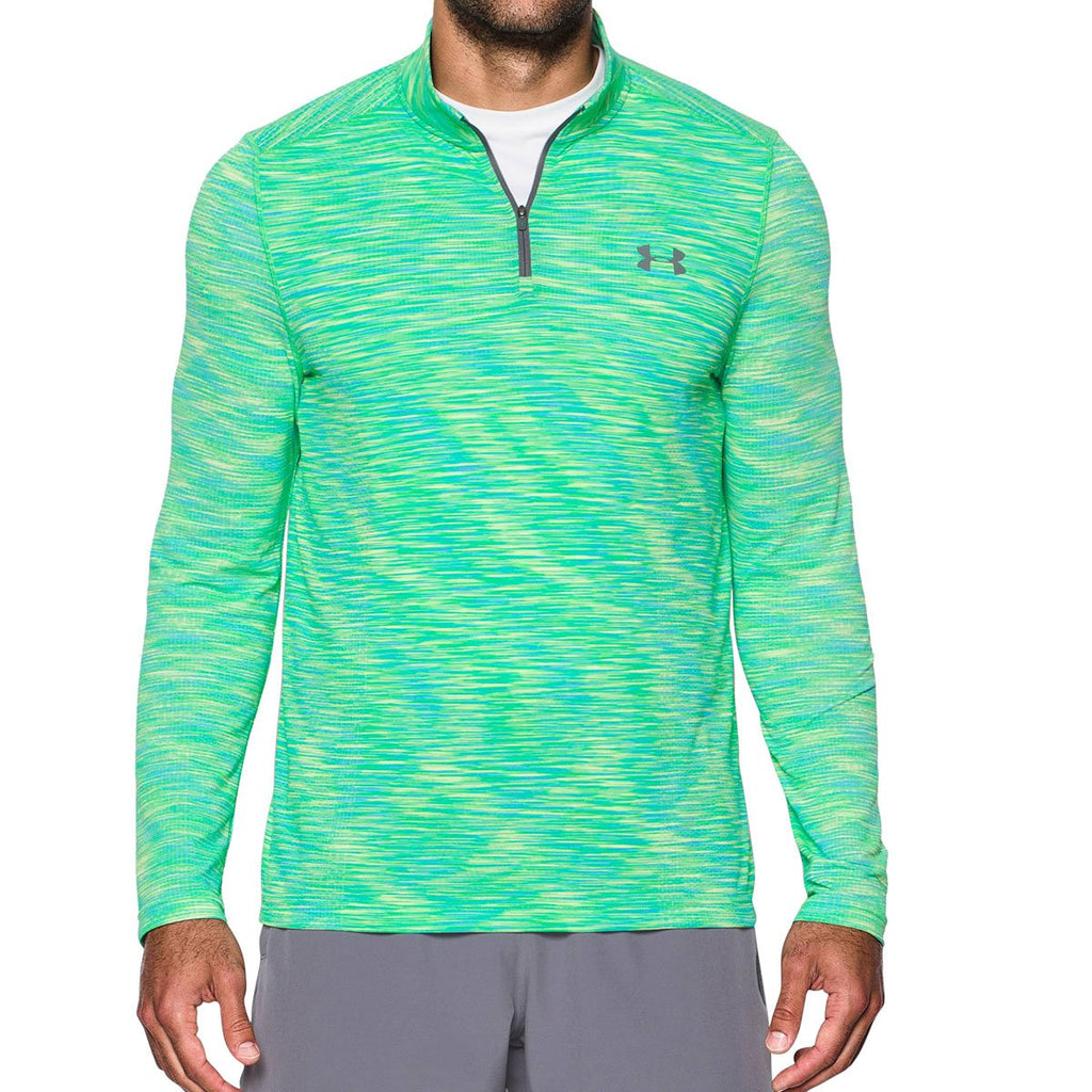 Under Armour Men's Lime Twist Threadborne Seamless 1/4 Zip