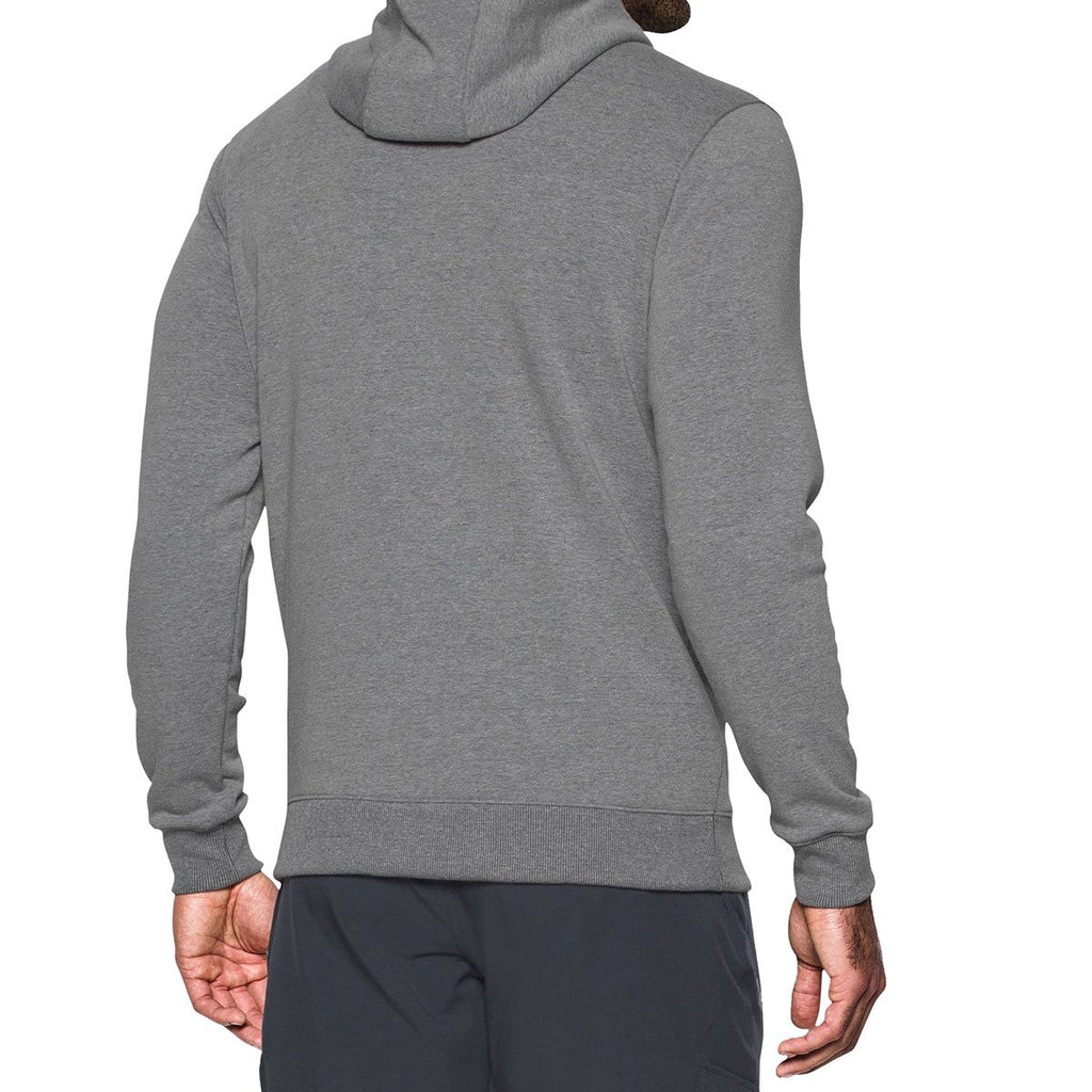 Under Armour Men's True Grey Heather Threadborne Full Zip Hoodie