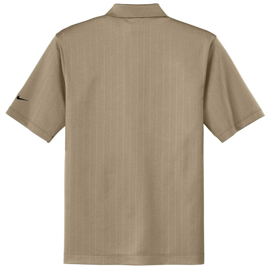 Nike Men's Beige Dri-FIT S/S Textured Polo