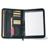 Gemline Black Deluxe Executive Vintage Leather Padfolio