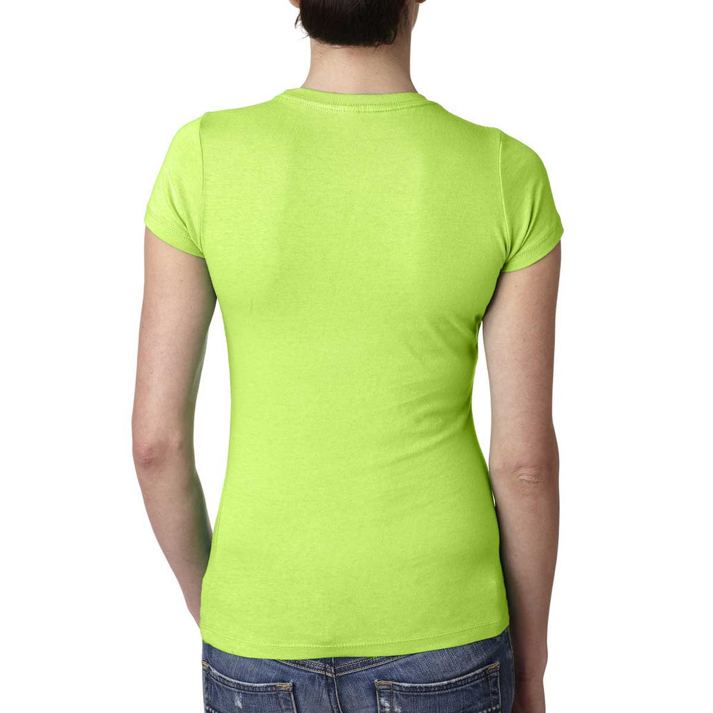 Next Level Women's Neon Green Perfect Tee