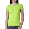 Next Level Women's Neon Green Perfect Tee