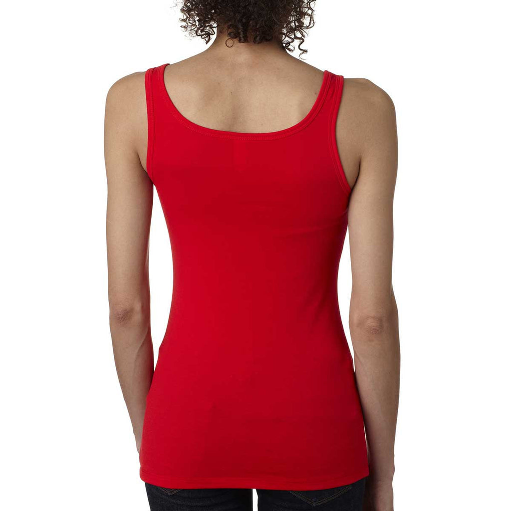 Next Level Women's Red Jersey Tank Top