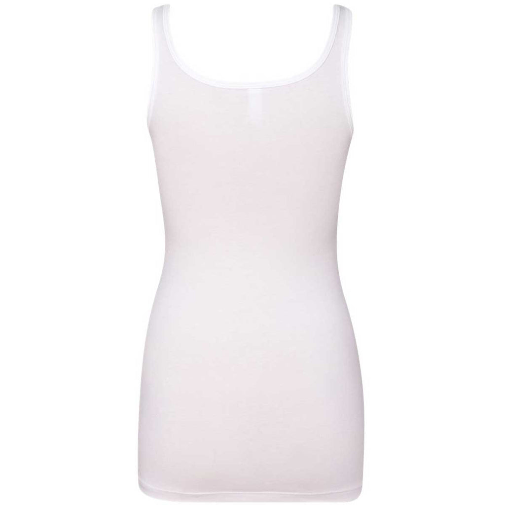 Next Level Women's White Jersey Tank Top