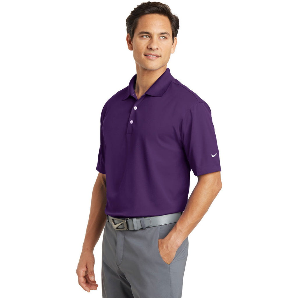 Nike Men's Purple Dri-FIT S/S Micro Pique Polo