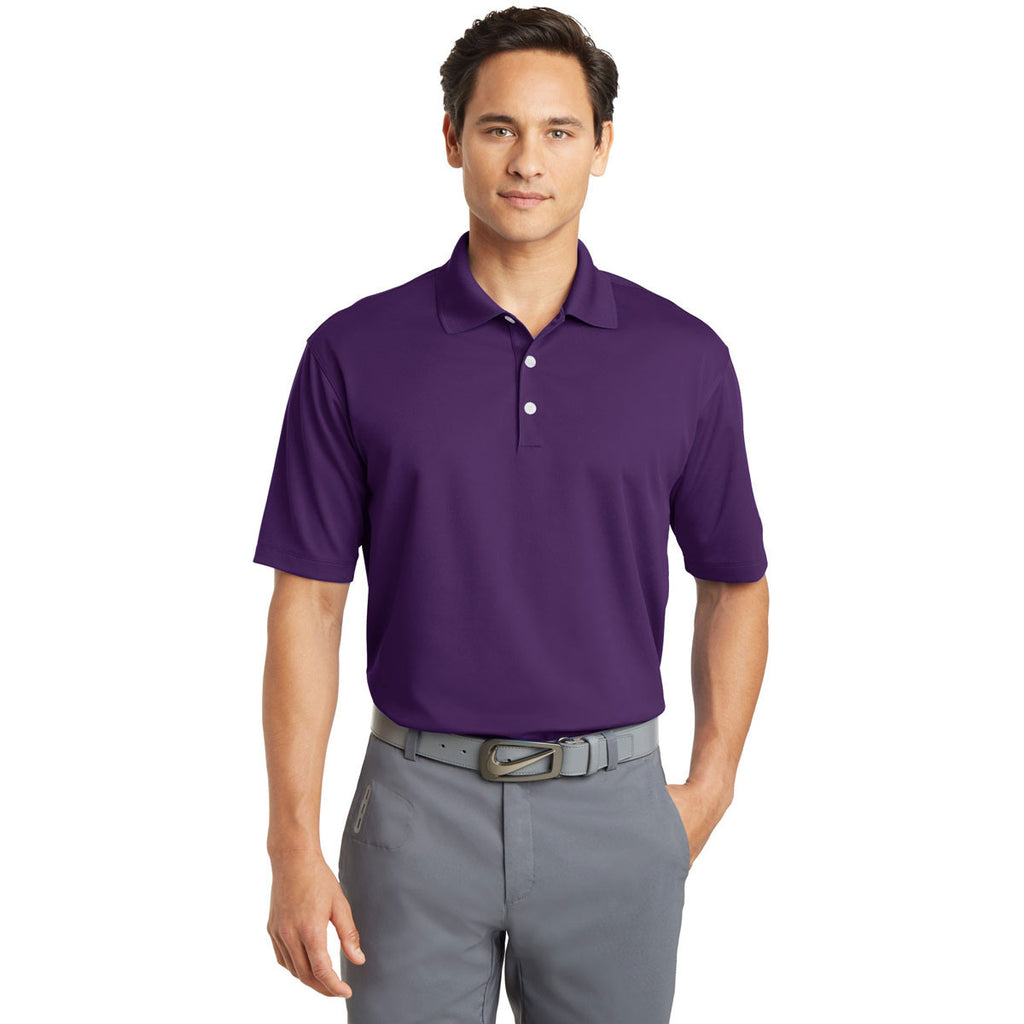 Nike Men's Purple Dri-FIT S/S Micro Pique Polo