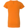 Next Level Girl's Orange Princess CVC Tee