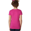 Next Level Girl's Raspberry Adorable V-Neck Tee