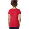 Next Level Girl's Red Adorable V-Neck Tee