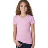 Next Level Girl's Lilac Adorable CVC V-Neck Tee