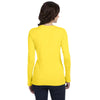 Anvil Women's Lemon Zest Ringspun Sheer Long-Sleeve Featherweight T-Shirt