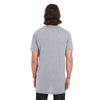 Anvil Men's Heather Graphite Lightweight Long & Lean Tee