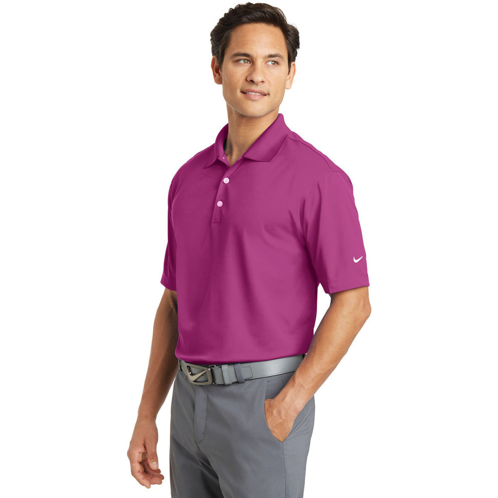 Nike Men's Tall Bright Pink Dri-FIT S/S Micro Pique Polo