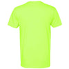 Next Level Men's Neon Yellow Premium CVC V-Neck Tee