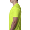 Next Level Men's Neon Yellow Premium CVC V-Neck Tee