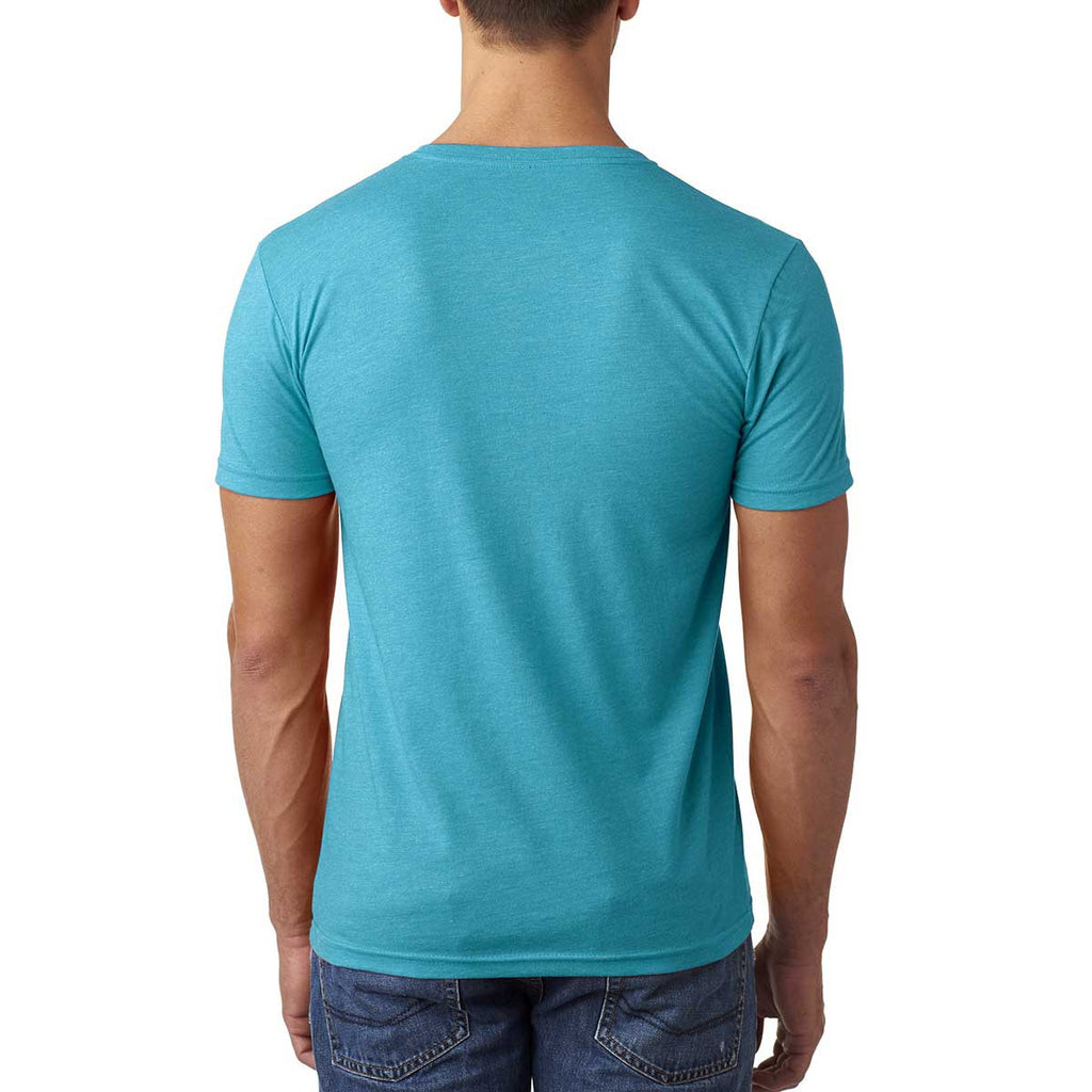 Next Level Men's Bondi Blue CVC Tee with Pocket