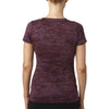 Next Level Women's Plum Burnout Deep V Tee