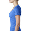 Next Level Women's Royal Burnout Deep V Tee