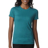 Next Level Women's Teal CVC Crew Tee