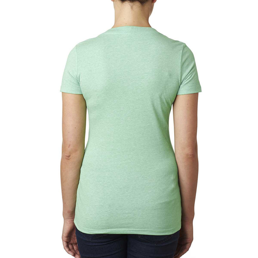 Next Level Women's Mint CVC Deep V Tee