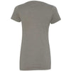 Next Level Women's Warm Gray CVC Deep V Tee