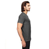 Anvil Men's Heather Dark Grey Triblend V-Neck T-Shirt