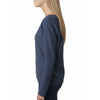 Next Level Women's Indigo Terry Long-Sleeve Scoop Tee