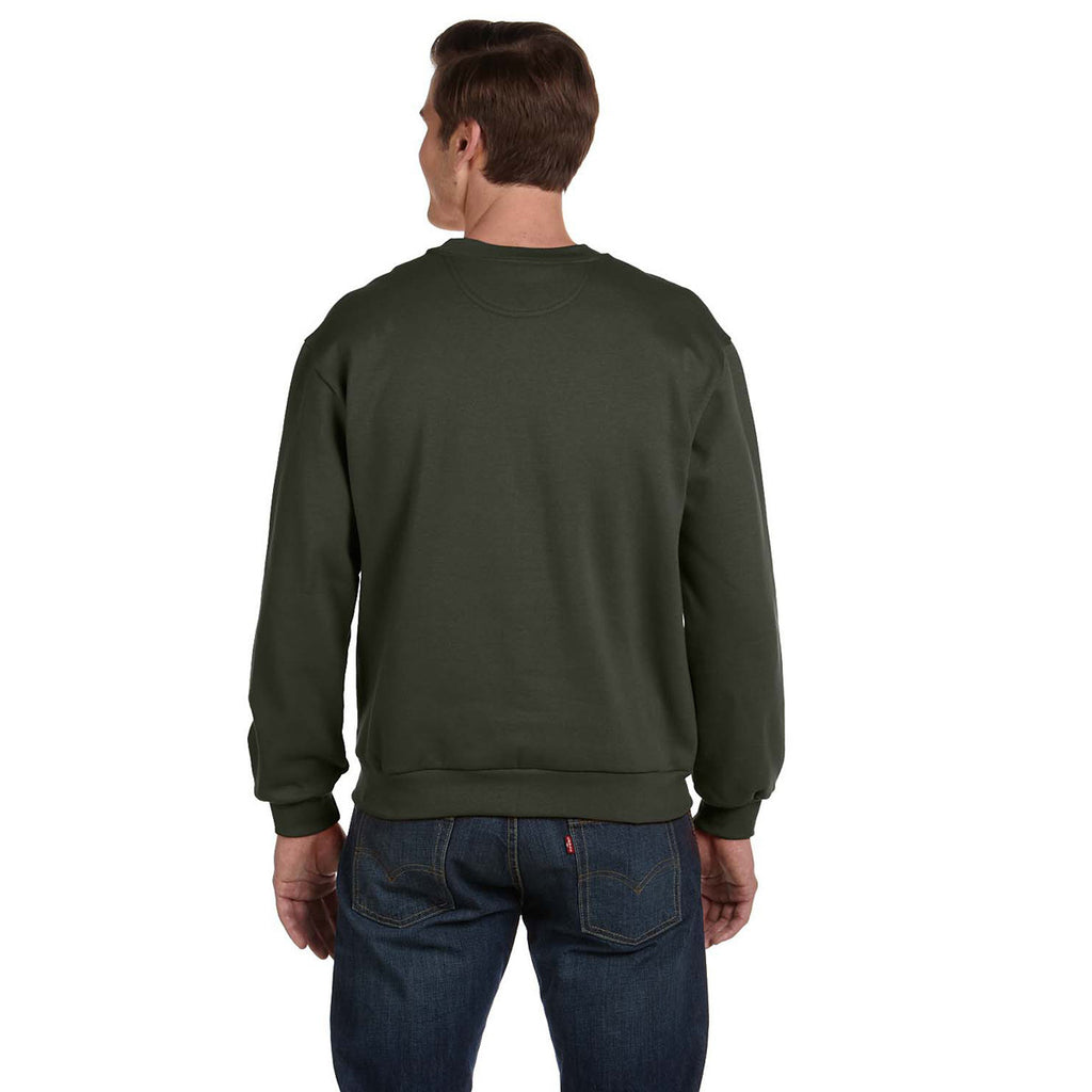 Anvil Men's City Green Crewneck Fleece Sweatshirt