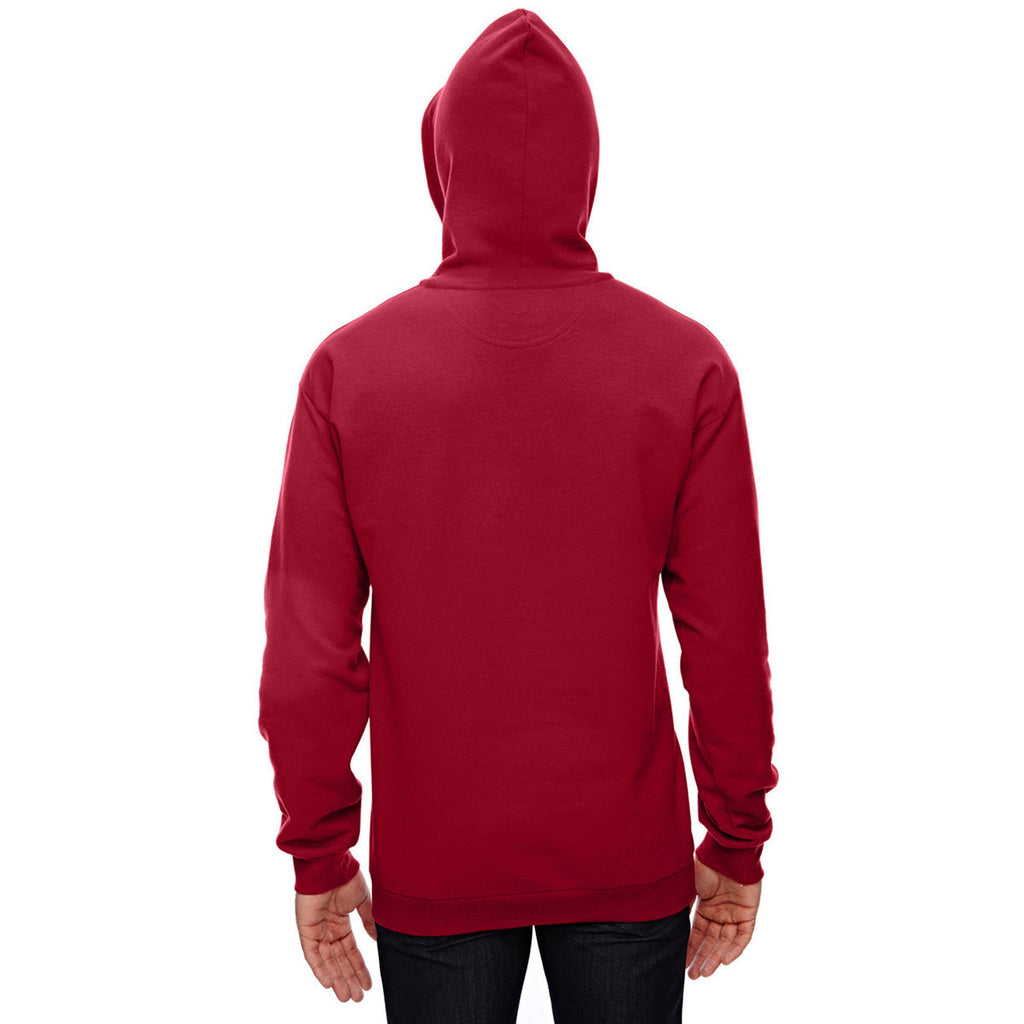 Anvil Men's Independence Red Pullover Hooded Fleece Sweatshirt