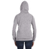 Anvil Women's Heather Grey Full-Zip Hooded Fleece