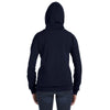 Anvil Women's Navy Full-Zip Hooded Fleece