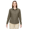 North End Women's Dark Oakmoss Excursion Utility Two-Tone Performance Shirt