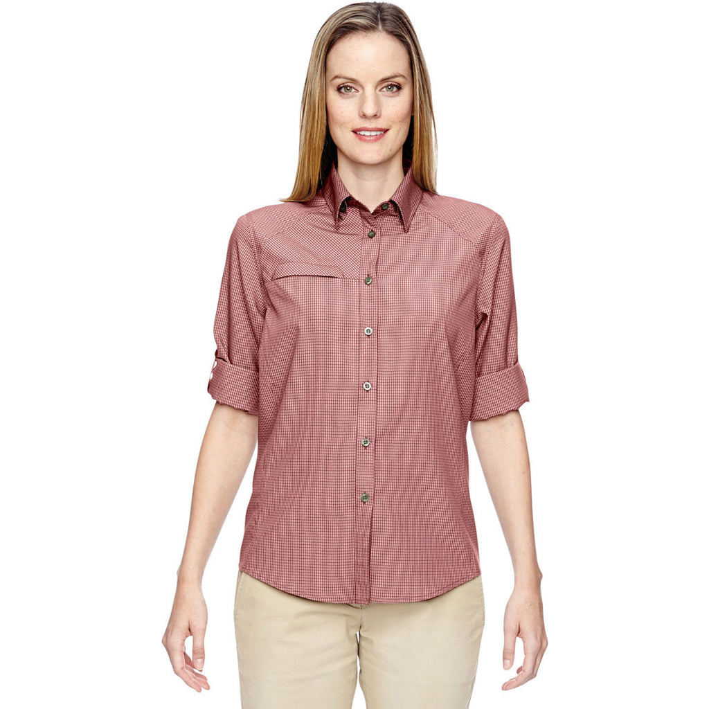 North End Women's Rust Excursion F.B.C. Textured Performance Shirt