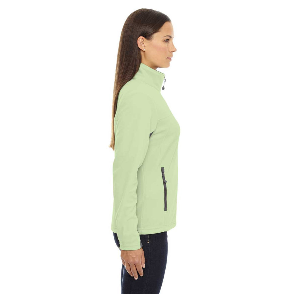 North End Women's' Lime Sherbert Microfleece Jacket