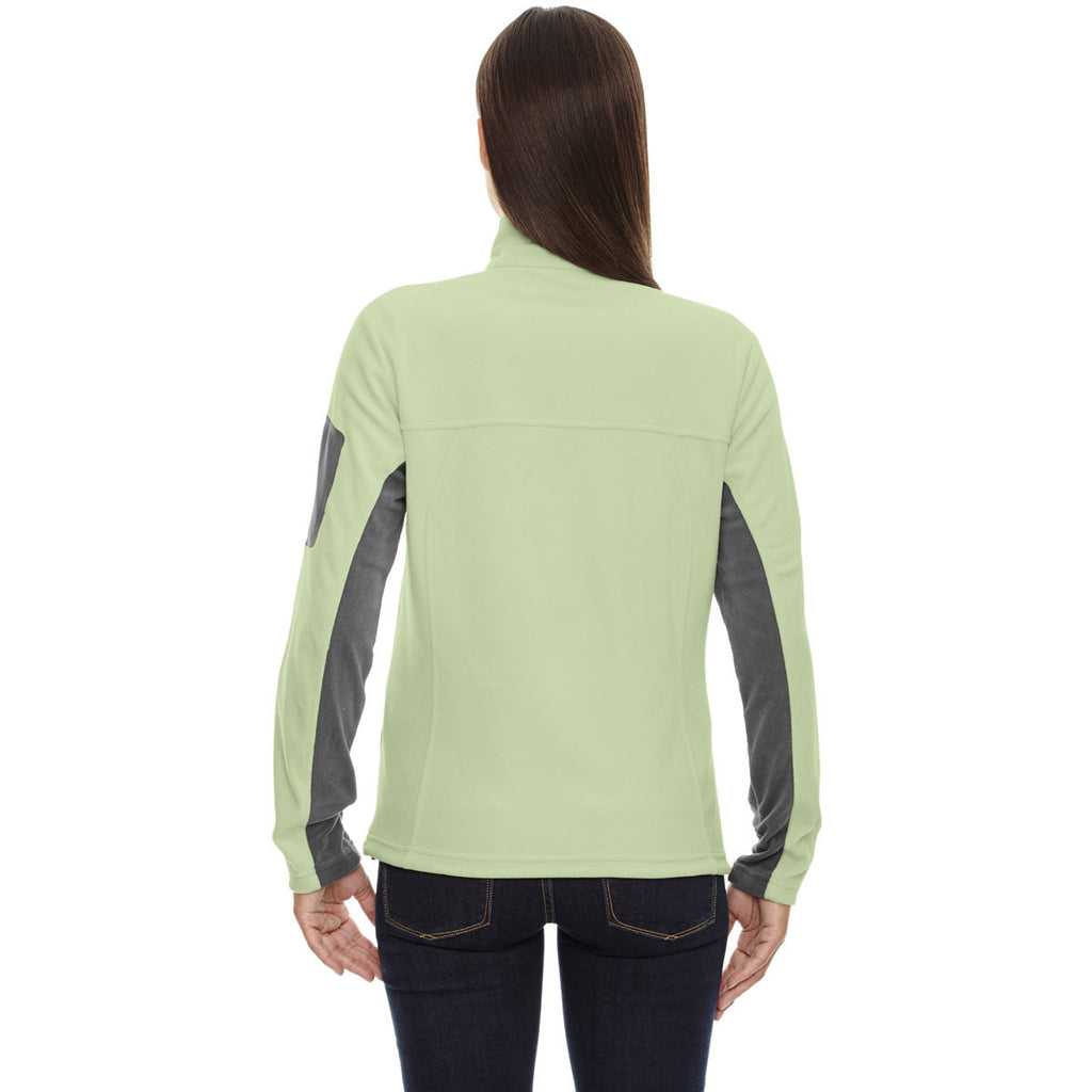 North End Women's' Lime Sherbert Microfleece Jacket