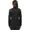 North End Women's Black Quick Performance Interlock Half-Zip Top