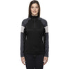 North End Women's Black Quick Performance Interlock Half-Zip Top