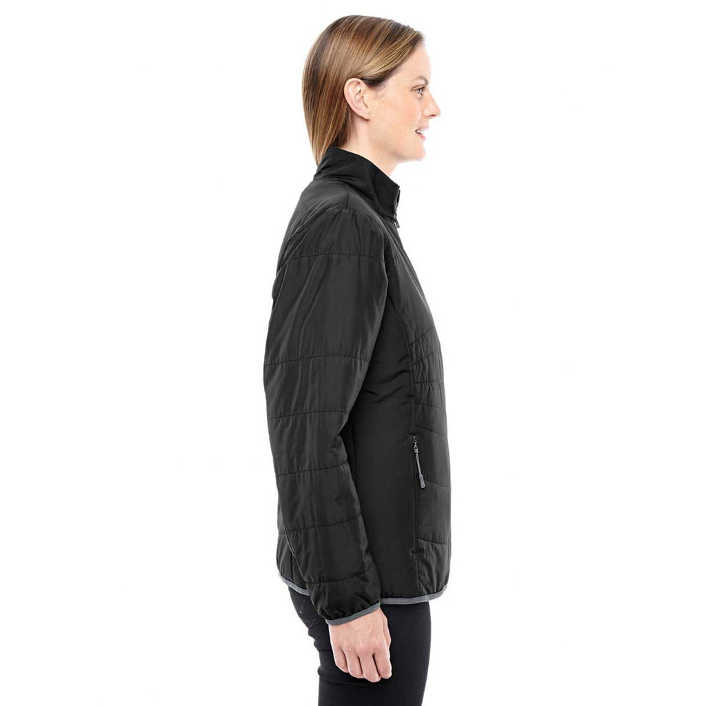 North End Women's Black/Graphite Insulated Packable Jacket