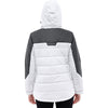 North End Women's Crystal Quartz/Dark Graphite Insulated Jacket with Melange Print