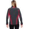 North End Women's Carbon/Olympic Red Jacket with Laser Stitch Accents