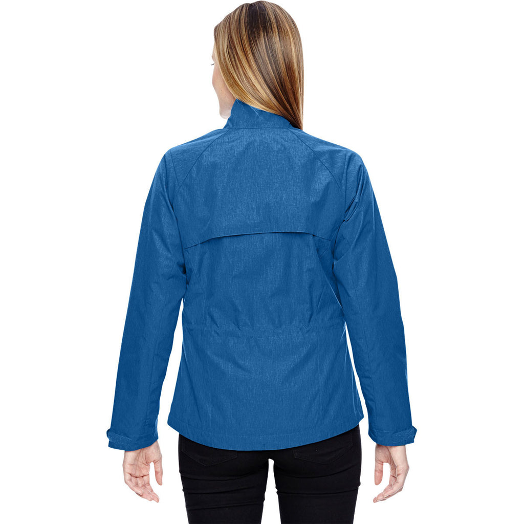 North End Women's Nautical Blue Frequency Melange Jacket