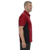 North End Men's Classic Red Fuse Colorblock Twill Shirt