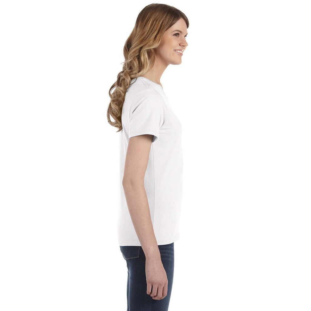 Anvil Women's White Lightweight T-Shirt