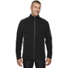 North End Men's Black Microfleece Jacket